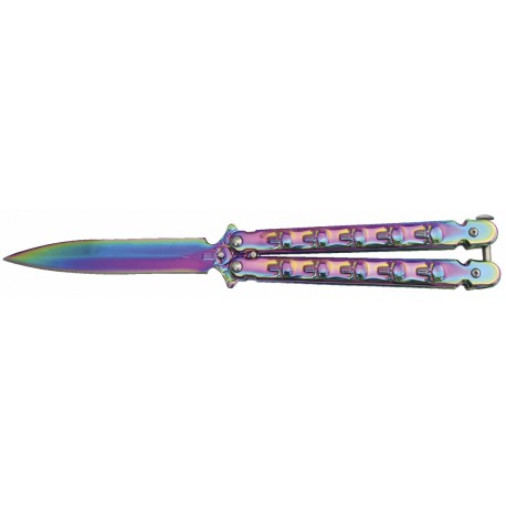 COUTEAU PAPILLON THIRD PEIGNE RAINBOW - WSD