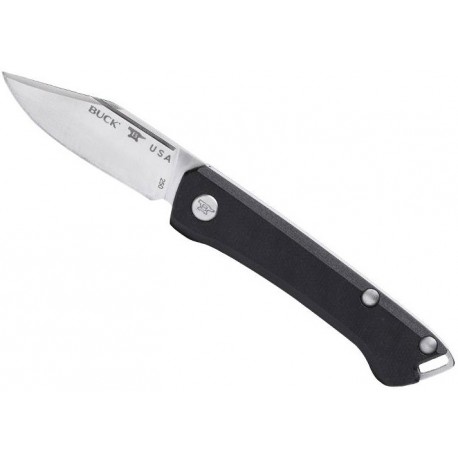 Couteau Buck Saunter Clip point micarta noir 0250BKS1