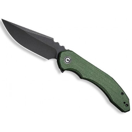 Couteau Civivi Bluetick micarta vert blackwash