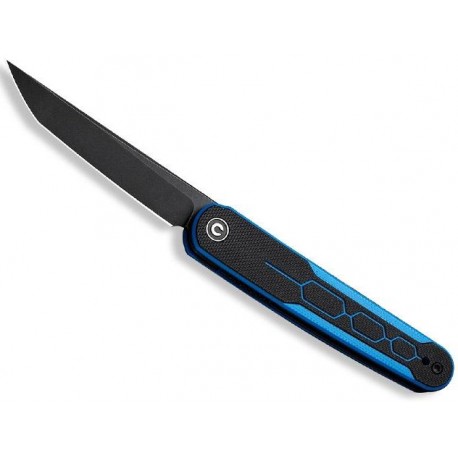 Couteau Civivi Kwaiq G10 noir/bleu blackwash