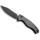 Couteau Civivi Stormhowl aluminium noir blackwash