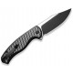 Couteau Civivi Stormhowl aluminium noir blackwash