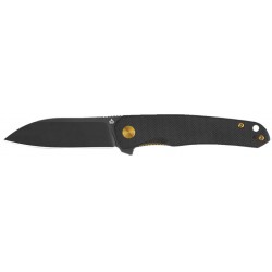 Couteau Otter QSP lame noire 14C28N manche G10 noir
