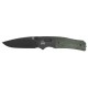 Couteau Vault QSP lame noire 14C28N micarta vert Glyde lock