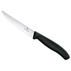 Couteau à steak Victorinox SwissClassic lame dentée 11cm noir