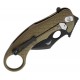 Couteau Karambit LionSteel L.E.One vert lame noire