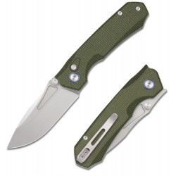 Couteau Remette Rhino micarta vert