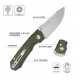 Couteau Remette Rhino micarta vert