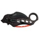 Couteau karambit TAC-FORCE TF-578BK alu noir/rouge