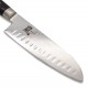 Couteau Santoku Yaxell Ran 165mm damas alvéolé