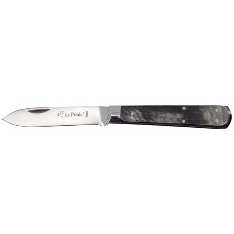 Couteau Le Pradel Coutellerie Chevalerias carbone/corne 85mm