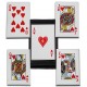 4 cartes de lancer BladeUSA Royal Flush Hearts