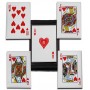 4 cartes de lancer BladeUSA Royal Flush Hearts