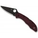 Couteau Spyderco Delica 4 bordeaux lame noire Sprint Run 2024