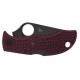 Couteau Spyderco Manbug bordeaux lame noire Sprint Run 2024