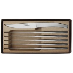 Coffret 6 couteaux de table Le Thiers inox microbillé Roger Orfèvre