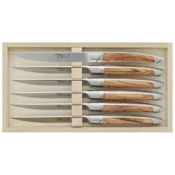 Coffret 6 couteaux de table Le Thiers Goyon-Chazeau Avantage olivier