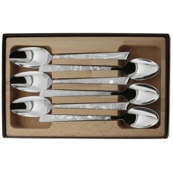 Coffret 6 cuillères de table inox décor Natura Roger Orfèvre