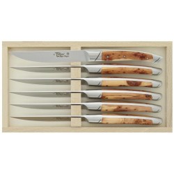 Coffret 6 couteaux de table Le Thiers Goyon-Chazeau Avantage genévrier