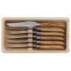 Coffret 6 couteaux de table Laguiole G.David olivier 23cm