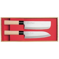 Coffret 2 pièces SekiRyu Nakiri + Santoku