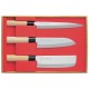 Coffret 3 pièces SekiRyu Sashimi + Santoku + Nakiri