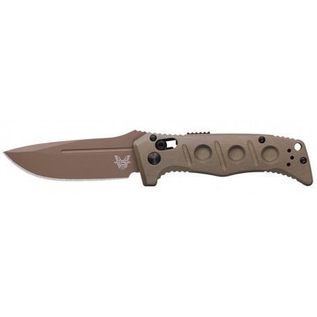 Couteau Benchmade Mini Auto Adamas OD Green G10 Drop Point