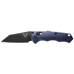 Couteau Benchmade Auto Immunity Crater Blue Aluminium Wharncliffe