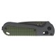 Couteau Benchmade Redoubt Overland Gray Forest Green Drop Point mixte