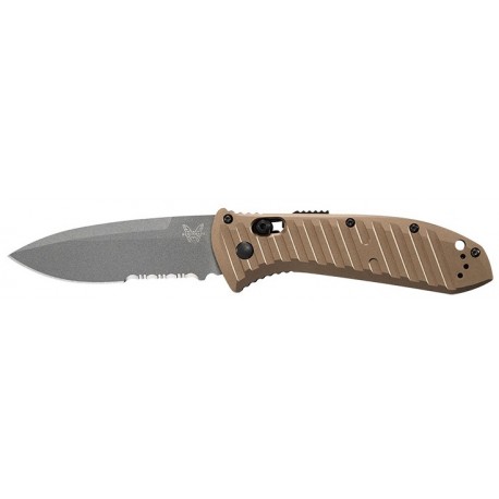 Couteau automatique Benchmade Presidio II aluminium Dark Earth